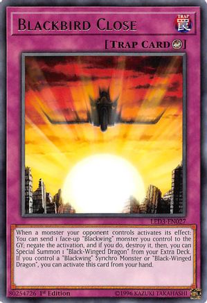 Blackbird Close (LED3-EN027) - Legendary Duelists: White Dragon Abyss 1st Edition