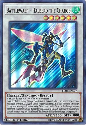 Battlewasp - Halberd the Charge (BLHR-EN037) - Battles of Legend: Hero's Revenge 1st Edition