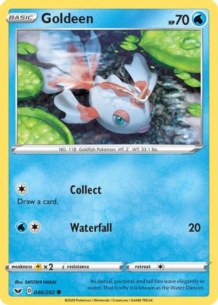 Goldeen (046) - 046/202 SWSH01 Sword & Shield Base Set - Common