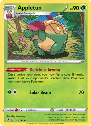 Appletun - 023/192 - Holofoil SWSH02 Rebel Clash - Holo Rare