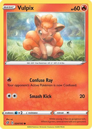 Vulpix - 024/192 SWSH02 Rebel Clash - Common