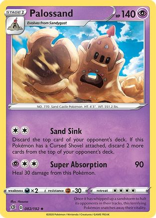 Palossand - 082/192 SWSH02 Rebel Clash - Uncommon