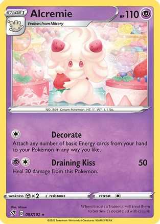 Alcremie - 087/192 - Reverse Holofoil SWSH02 Rebel Clash - Rare