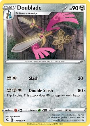 Doublade - 134/192 SWSH02 Rebel Clash - Uncommon