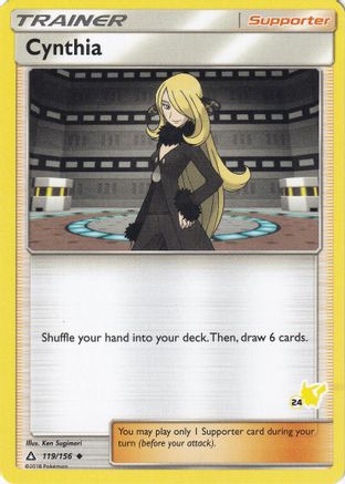 Cynthia (#24 Pikachu Stamped)/156 Battle Academy - Promo