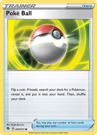 Poke Ball - 059/73 - Reverse Holofoil Champions Path - Common