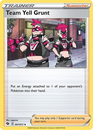Team Yell Grunt - 067/73 Champions Path - Uncommon