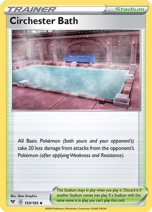 Circhester Bath - 150/185 - Reverse Holofoil SWSH04 Vivid Voltage - Uncommon