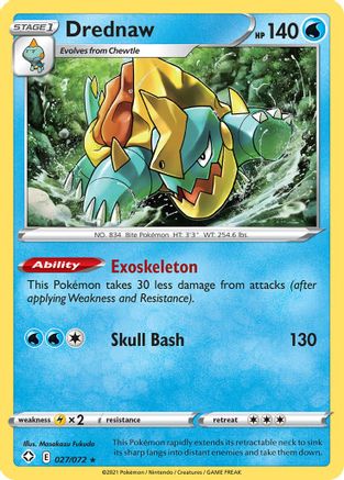 Drednaw - 027/072 Shining Fates - Rare