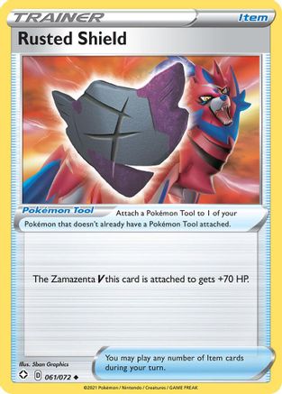 Rusted Shield - 061/072 - Reverse Holofoil Shining Fates - Uncommon