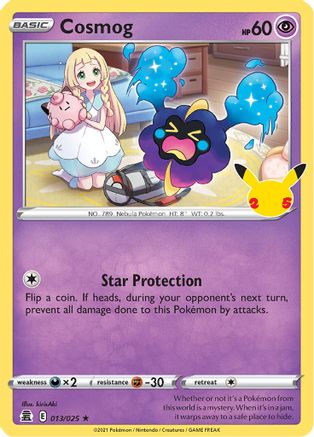 Cosmog - 013/025 - Holofoil Celebrations - Holo Rare