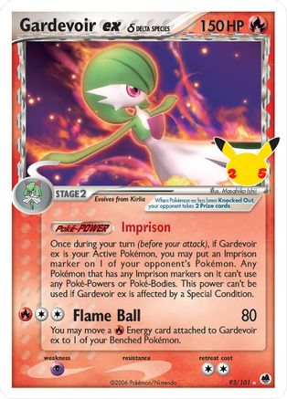 Gardevoir ex (Delta Species) - 093/101 - Holofoil Celebrations Classic Collection - Classic Collection