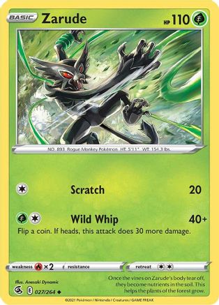 Zarude - 027/264 SWSH08 Fusion Strike - Uncommon