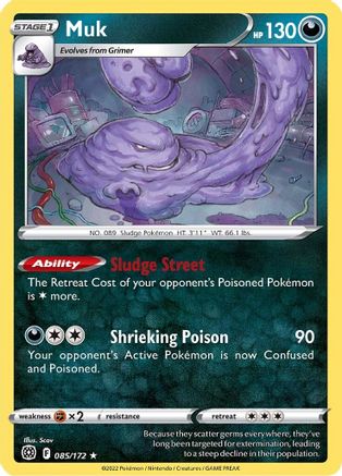 Muk - 085/172 SWSH09 Brilliant Stars - Rare