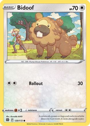 Bidoof - 120/172 SWSH09 Brilliant Stars - Common