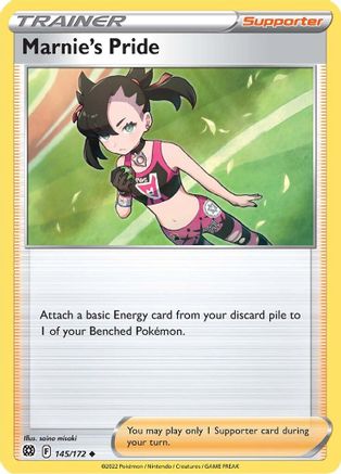 Marnie's Pride - 145/172 - Reverse Holofoil SWSH09 Brilliant Stars - Uncommon