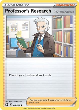 Professor's Research - 147/172 - Holofoil SWSH09 Brilliant Stars - Holo Rare