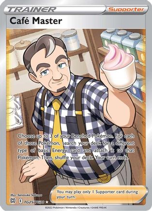 Cafe Master - TG25/TG30 - Holofoil SWSH09 Brilliant Stars Trainer Gallery - Ultra Rare