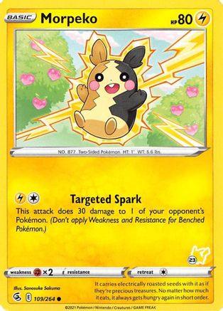 Morpeko (#23 Pikachu Stamped) - 109/264 Battle Academy 2022 - Promo