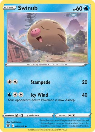 Swinub - 031/189 SWSH10 Astral Radiance - Common