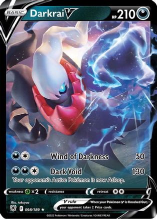 Darkrai V - 098/189 - Holofoil SWSH10 Astral Radiance - Ultra Rare