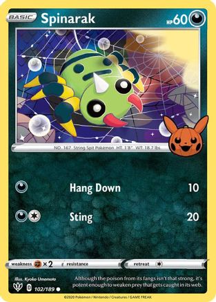 Spinarak - 102/189 Trick or Trade BOOster Bundle - Promo