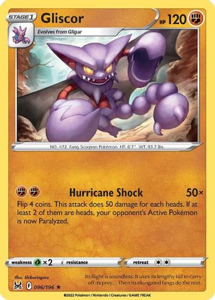 Gliscor - 096/196 SWSH11 Lost Origin - Rare