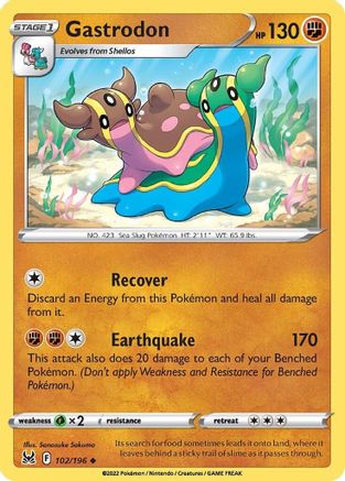 Gastrodon - 102/196 SWSH11 Lost Origin - Uncommon