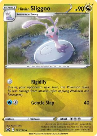 Hisuian Sliggoo - 133/196 - Reverse Holofoil SWSH11 Lost Origin - Uncommon