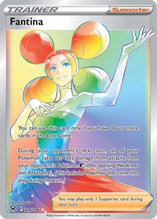 Fantina (Secret) - 206/196 - Holofoil SWSH11 Lost Origin - Secret Rare