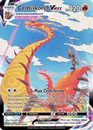 Centiskorch VMAX - TG15/TG30 - Holofoil SWSH11 Lost Origin Trainer Gallery - Ultra Rare