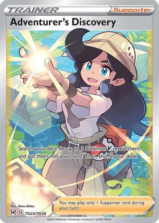 Adventurer's Discovery - TG23/TG30 - Holofoil SWSH11 Lost Origin Trainer Gallery - Ultra Rare