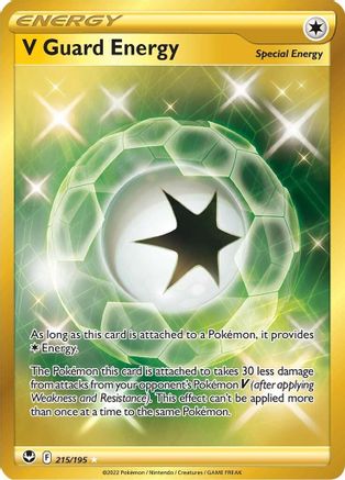 V Guard Energy (Secret) - 215/195 - Holofoil SWSH12 Silver Tempest - Secret Rare