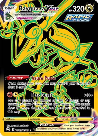 Rayquaza VMAX (Secret) - TG29/TG30 - Holofoil SWSH12 Silver Tempest Trainer Gallery - Secret Rare