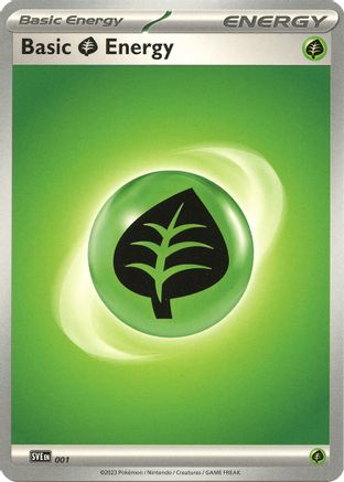 Basic Grass Energy - 001 - 001 SVE Scarlet & Violet Energies - Common