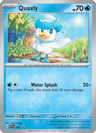 Quaxly - 003 - 003 - Holofoil SV Scarlet & Violet Promo Cards - Promo