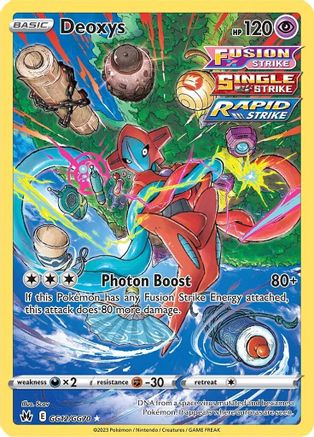 Deoxys - GG12/GG70 - Holofoil SWSH Crown Zenith Galarian Gallery - Ultra Rare
