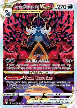 Hisuian Samurott VSTAR - GG52/GG70 - Holofoil SWSH Crown Zenith Galarian Gallery - Ultra Rare