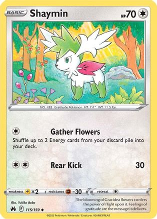 Shaymin - 115/159 SWSH Crown Zenith - Uncommon