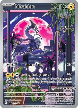 Miraidon - 013 (Pokemon Center Exclusive) - 013 - Holofoil SV Scarlet & Violet Promo Cards - Promo