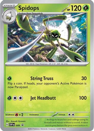 Spidops - 009 - 009 - Holofoil SV Scarlet & Violet Promo Cards - Promo