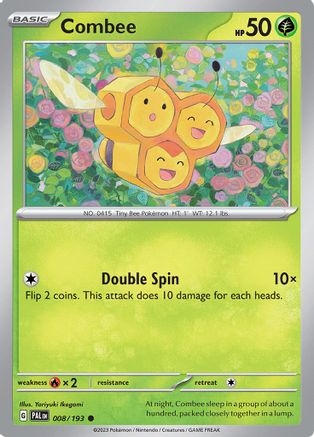 Combee - 008/193 - Reverse Holofoil SV02 Paldea Evolved - Common