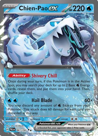 Chien-Pao ex - 061/193 - Holofoil SV02 Paldea Evolved - Double Rare
