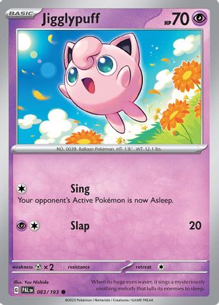 Jigglypuff - 083/193 - Reverse Holofoil SV02 Paldea Evolved - Common
