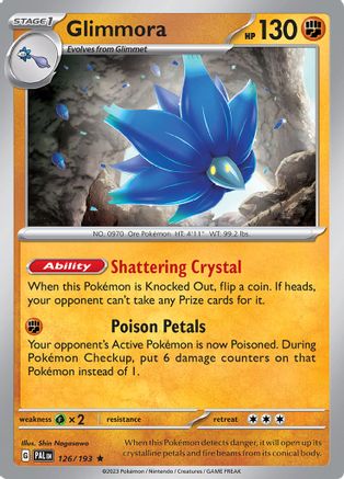 Glimmora - 126/193 - Reverse Holofoil SV02 Paldea Evolved - Rare