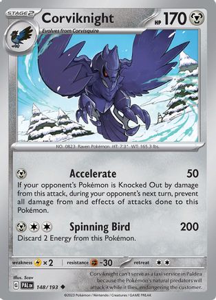 Corviknight - 148/193 SV02 Paldea Evolved - Uncommon