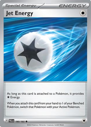 Jet Energy - 190/193 - Reverse Holofoil SV02 Paldea Evolved - Uncommon