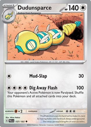 Dudunsparce - 157/193 SV02 Paldea Evolved - Uncommon