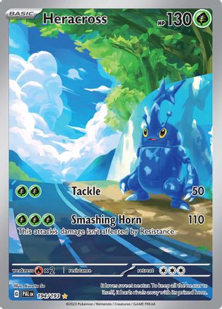 Heracross - 194/193 - Holofoil SV02 Paldea Evolved - Illustration Rare