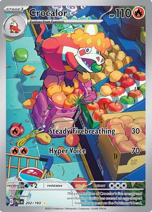 Crocalor - 202/193 - Holofoil SV02 Paldea Evolved - Illustration Rare